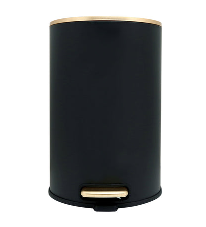 Stainless Steel Soft Close Step Bin 8 Litre Black Pano