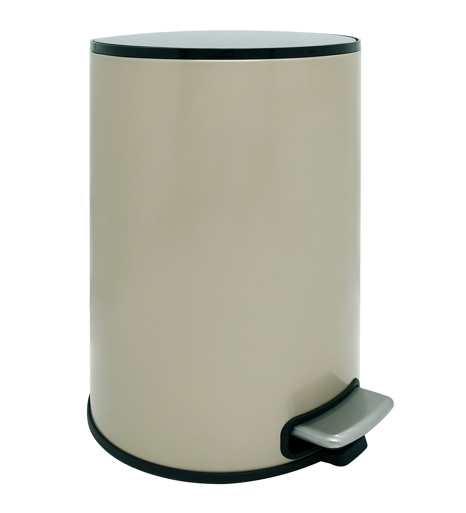 Stainless Steel Soft Close Step Round Bin 8 Litre