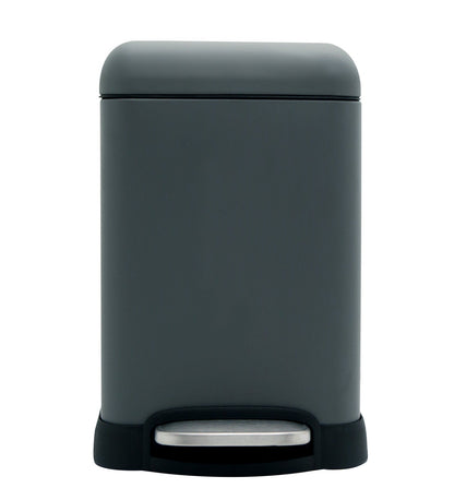 Stainless Steel Soft Close Step Bin 6 Litre Grey Pano