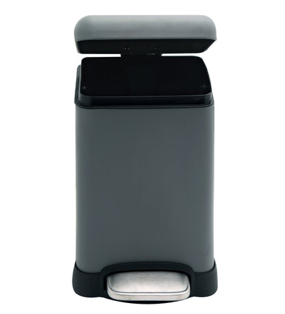 Stainless Steel Soft Close Step Bin 6 Litre Grey Pano