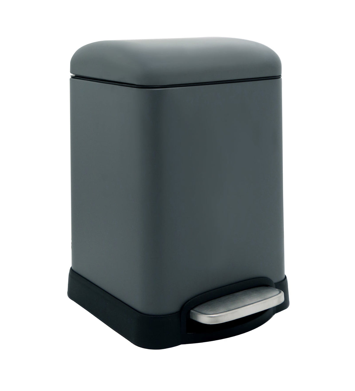 Stainless Steel Soft Close Step Bin 6 Litre Grey Pano