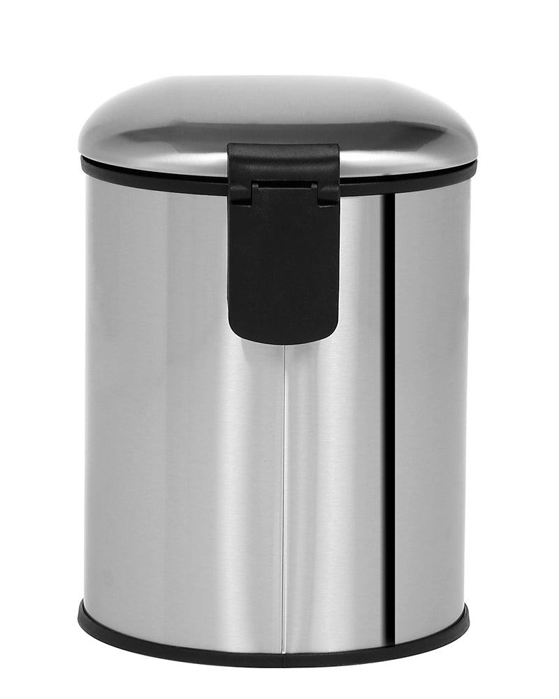 Levente Stainless Steel Soft Close Peddle Dustbins 5 Litre - Pano