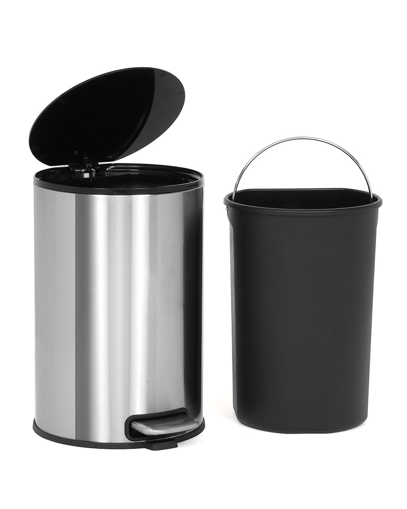 Oxford Stainless Steel Soft Close Peddle Dustbins 8 Litre - Pano