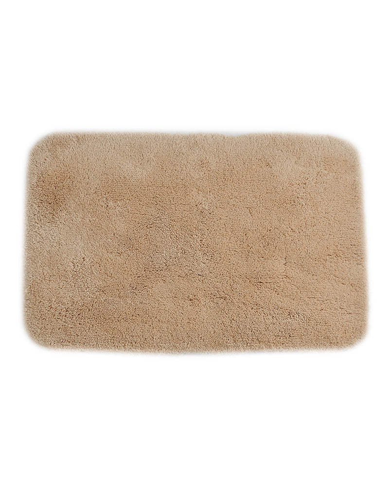 Aura Microfiber Beige Anti Skid Bathmat - Pano