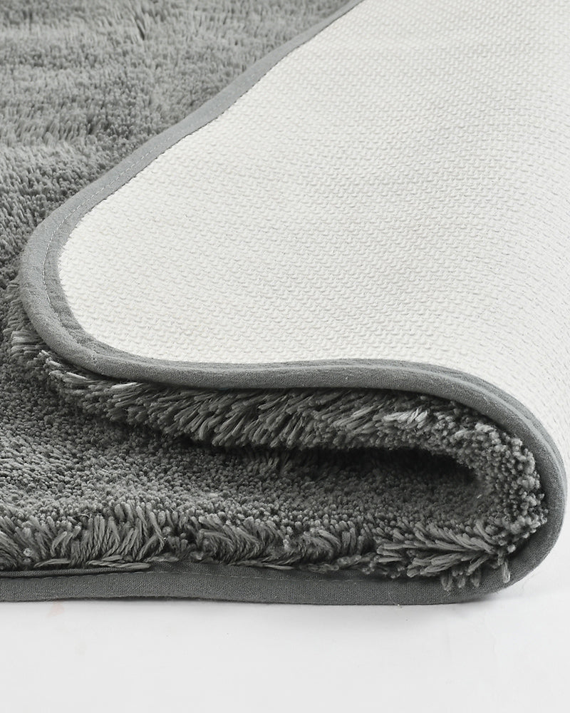 Aura Microfiber Charcoal Anti Skid Bathmat - Pano