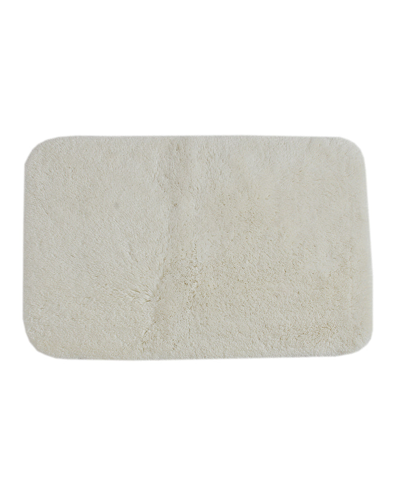 Aura Microfiber Cream Anti Skid Bathmat - Pano