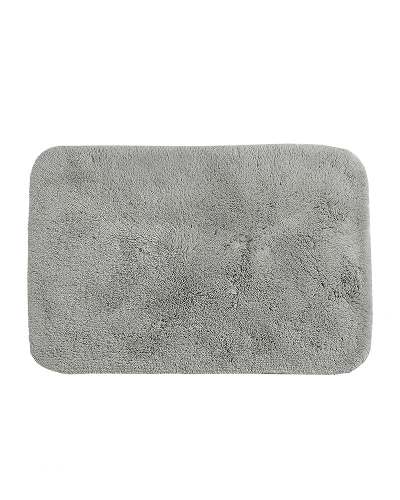 Aura Microfiber Silver Anti Skid Bathmat - Pano