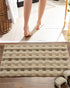 Blocks Microfiber Brown Anti Skid Bathmat - Pano Pano
