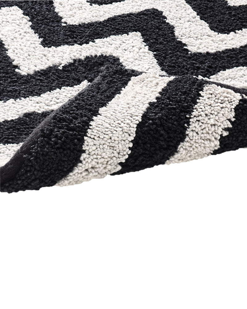 Chevron Stripe Reversible Anti Skid Bathmat