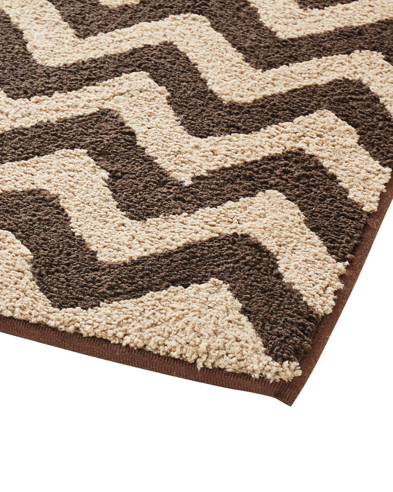 Chevron Stripe Reversible Anti Skid Bathmat