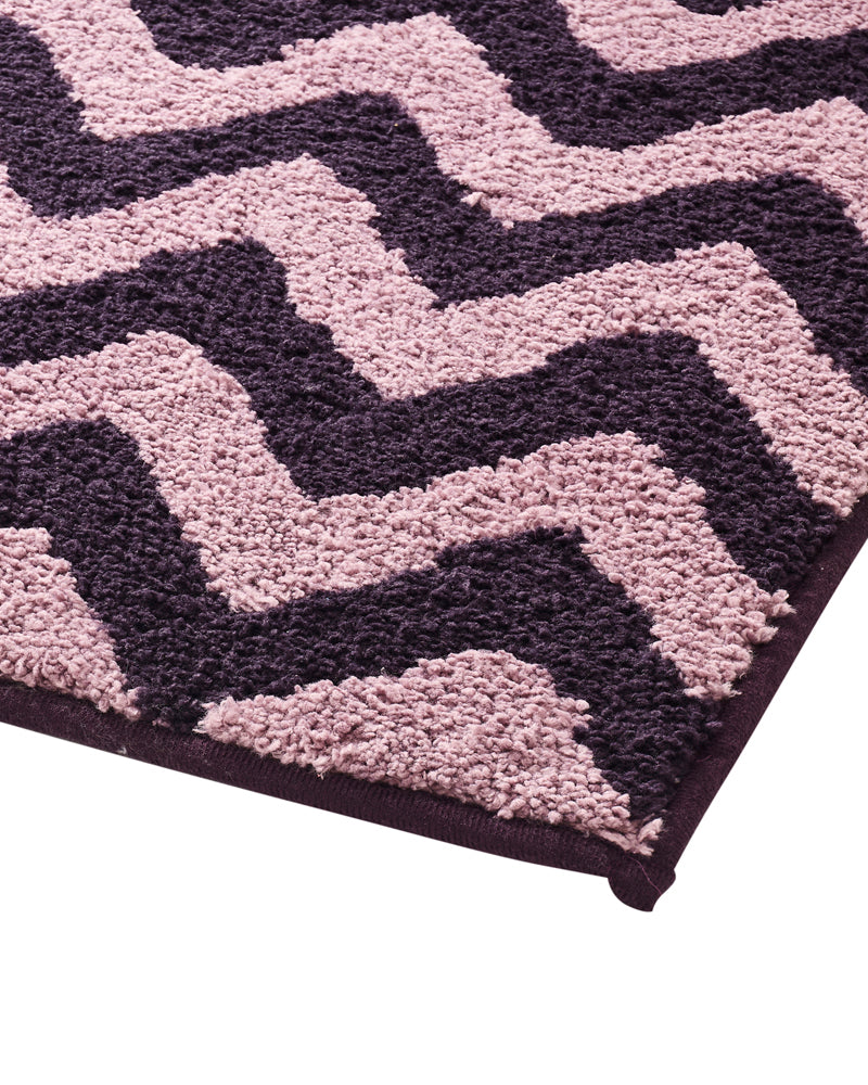 Chevron Stripe Reversible Anti Skid Bathmat