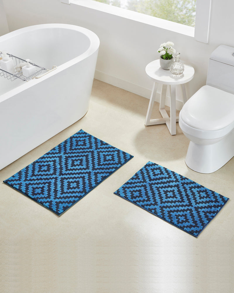 Diamond knitted Microfiber Anti Skid Bathmat