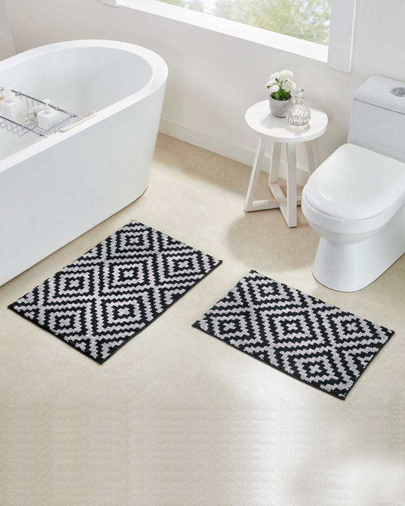 Diamond knitted Microfiber Anti Skid Bathmat