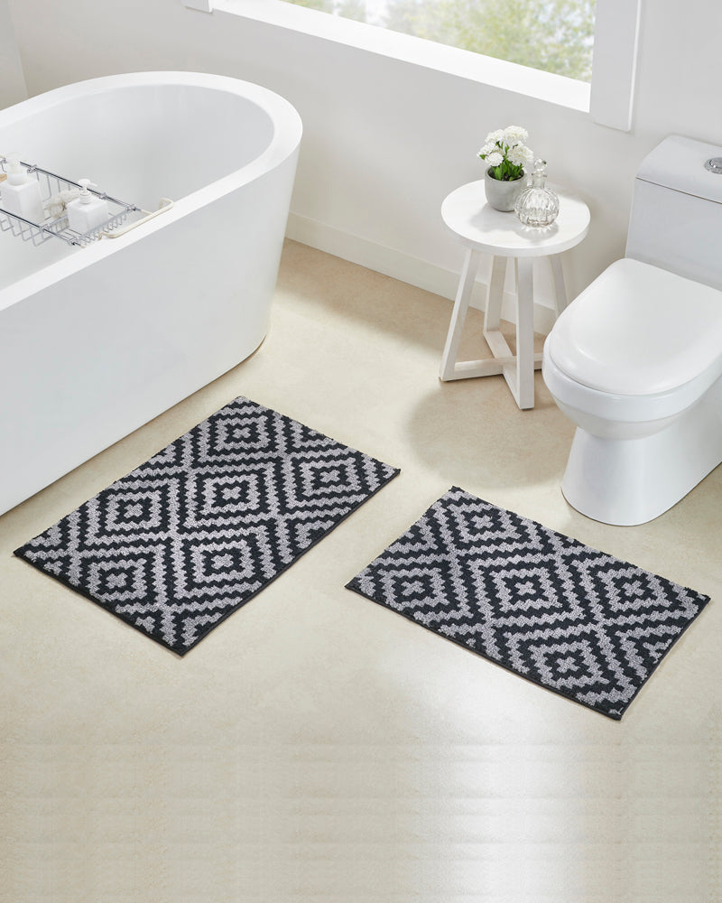 Diamond knitted Microfiber Anti Skid Bathmat