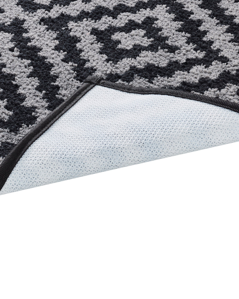 Diamond knitted Microfiber Anti Skid Bathmat