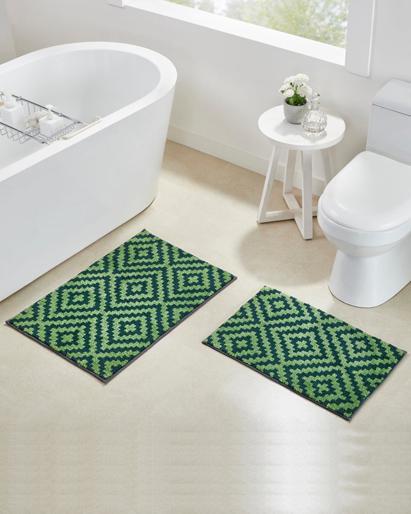 Diamond knitted Microfiber Anti Skid Bathmat