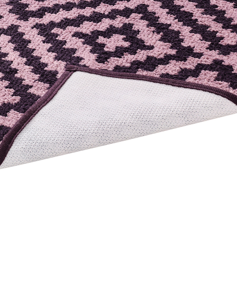 Diamond knitted Microfiber Anti Skid Bathmat