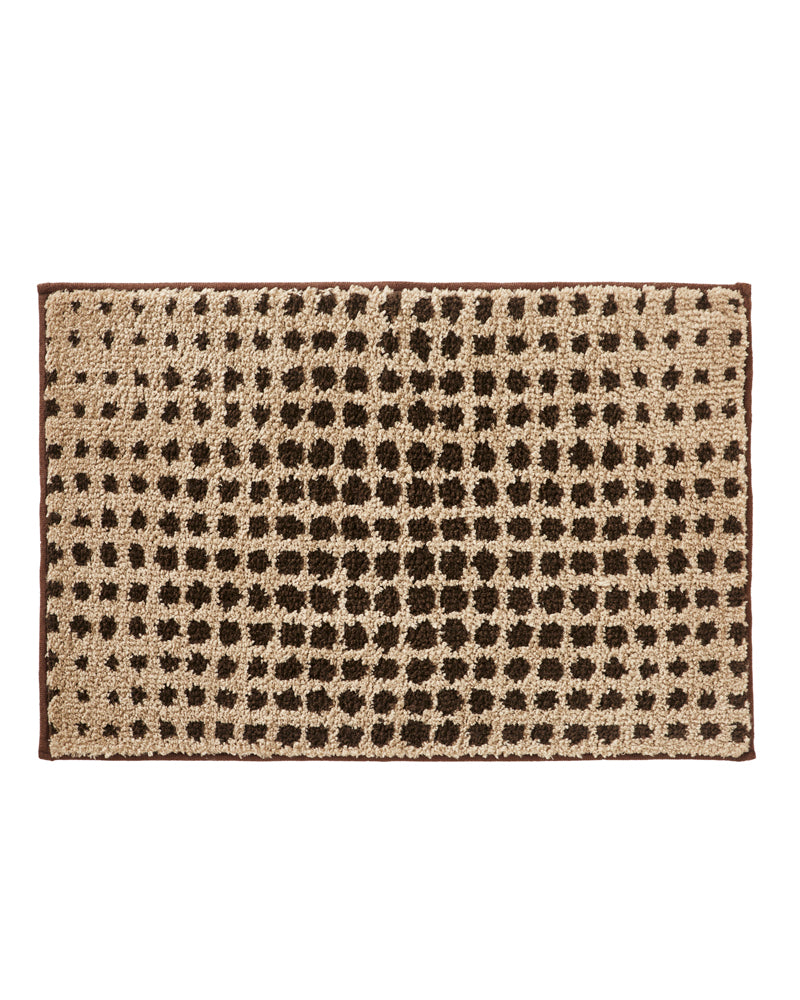 Dots knitted Microfiber Anti Skid Bathmat