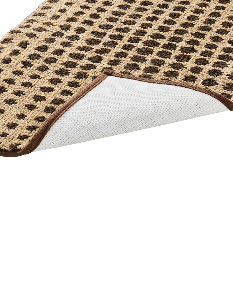 Dots knitted Microfiber Anti Skid Bathmat