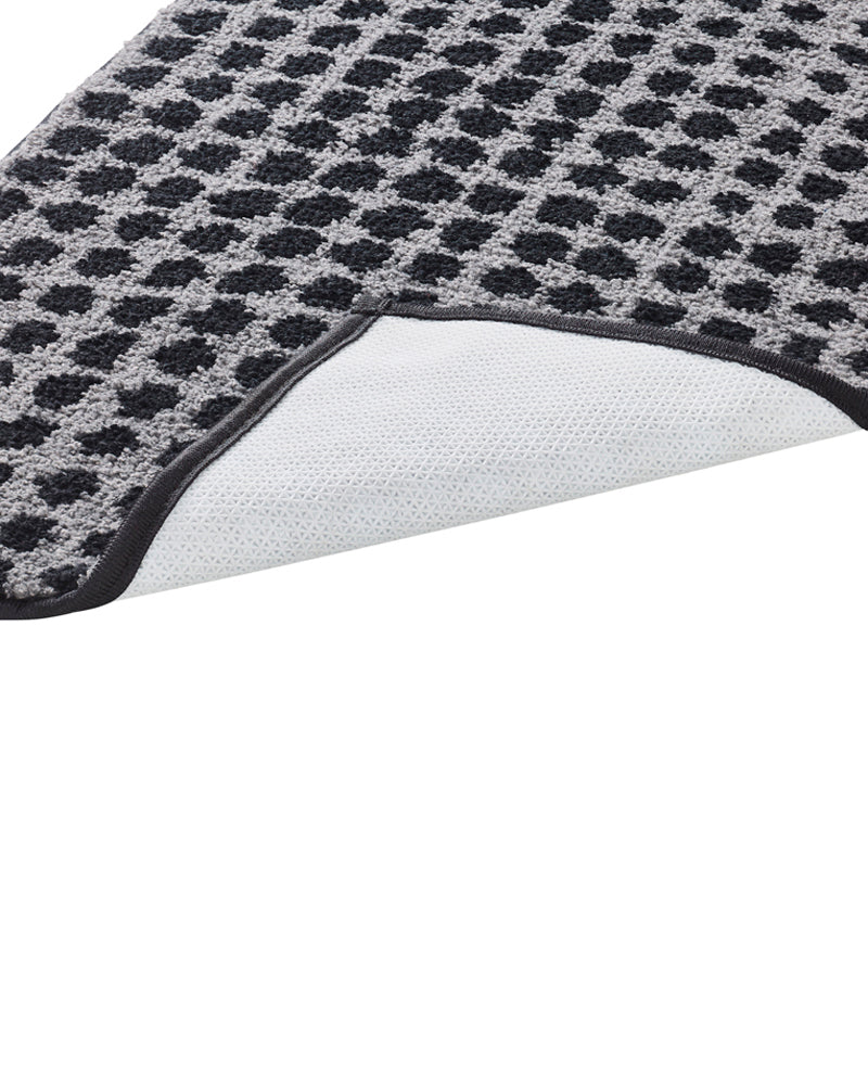 Dots knitted Microfiber Anti Skid Bathmat