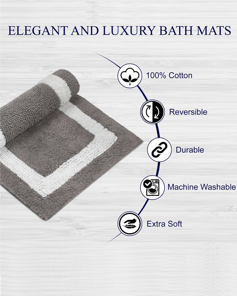 Hotel Collection 100% Cotton Anti Skid Super Soft Bathmat