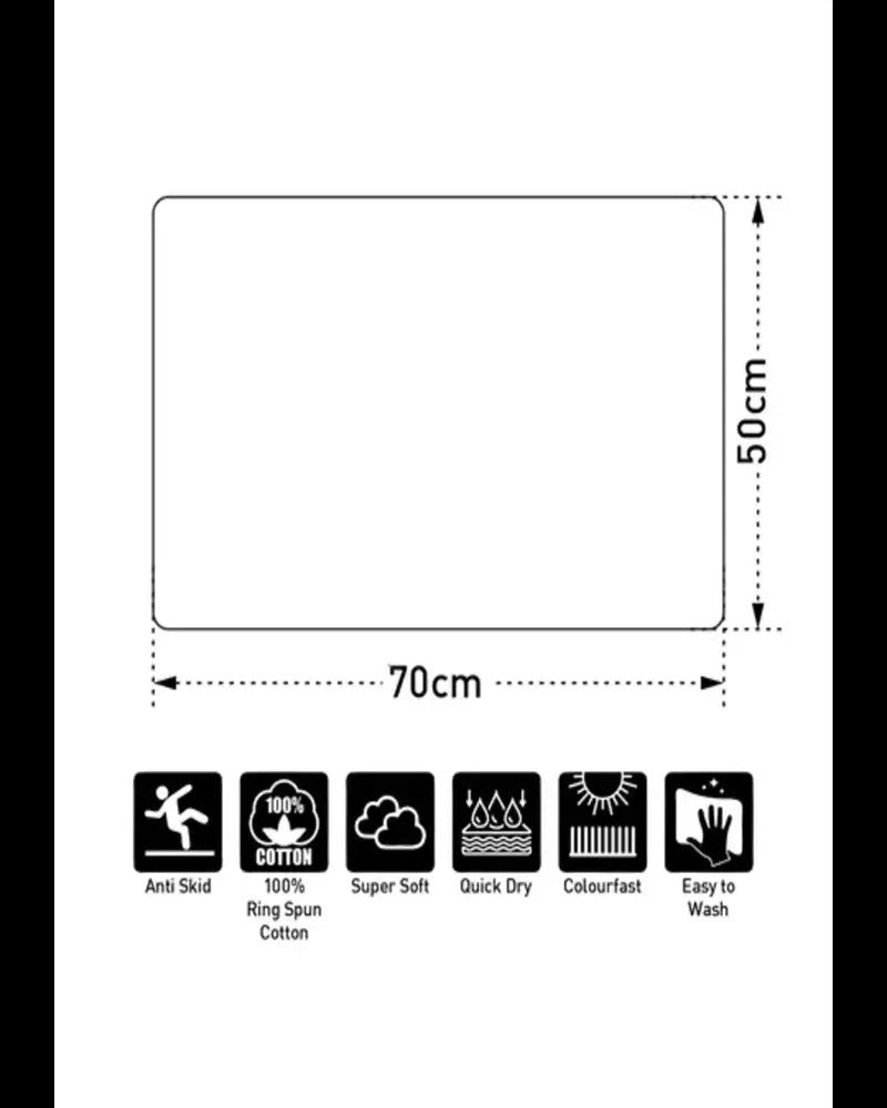 Munic Microfiber Anti Skid Soft Bathmat