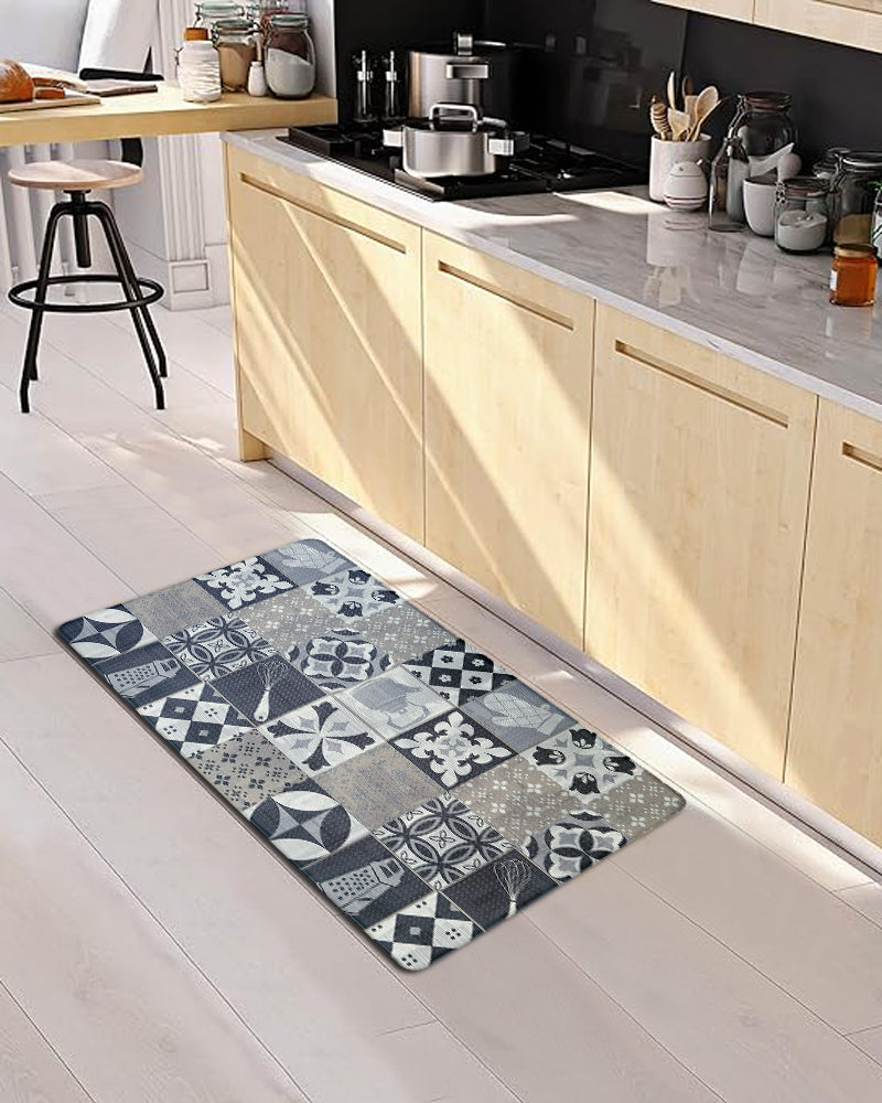 Luxurious Printed Kitchen Mat Pano