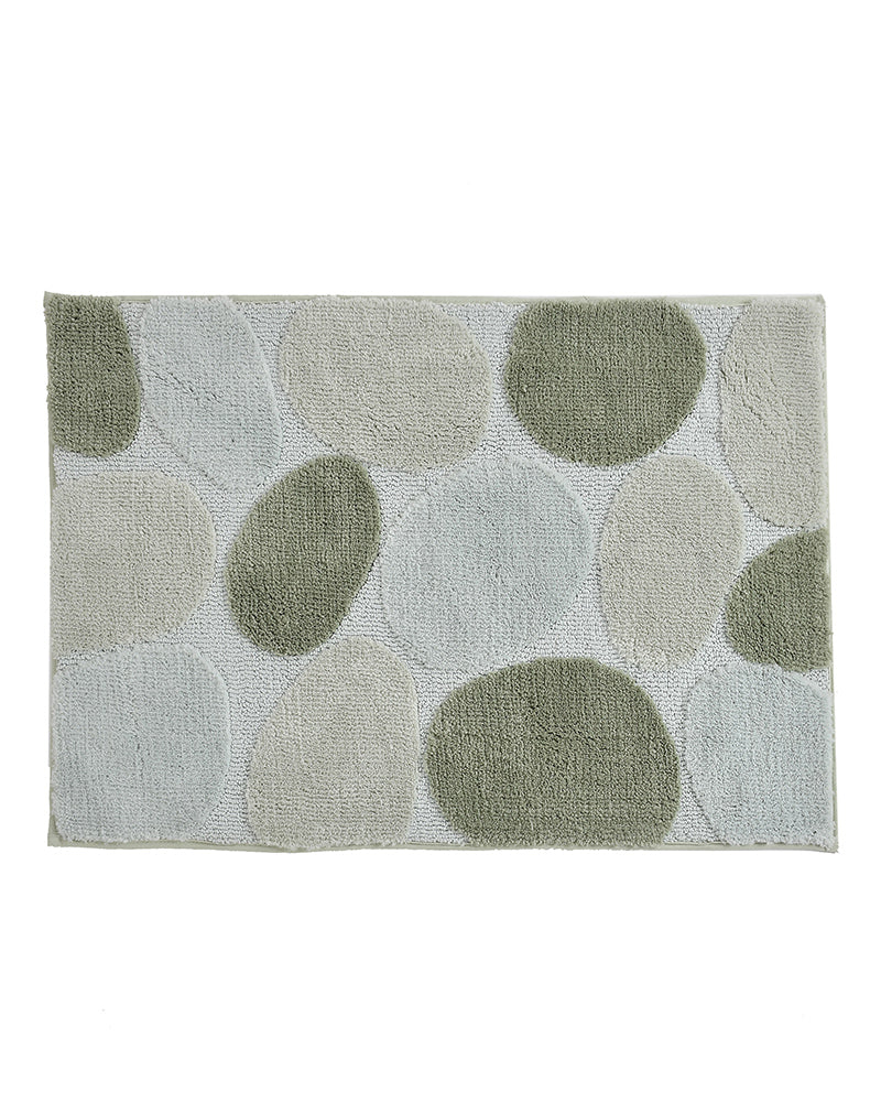 Stone Microfiber Sage Anti Skid Bathmat - Pano