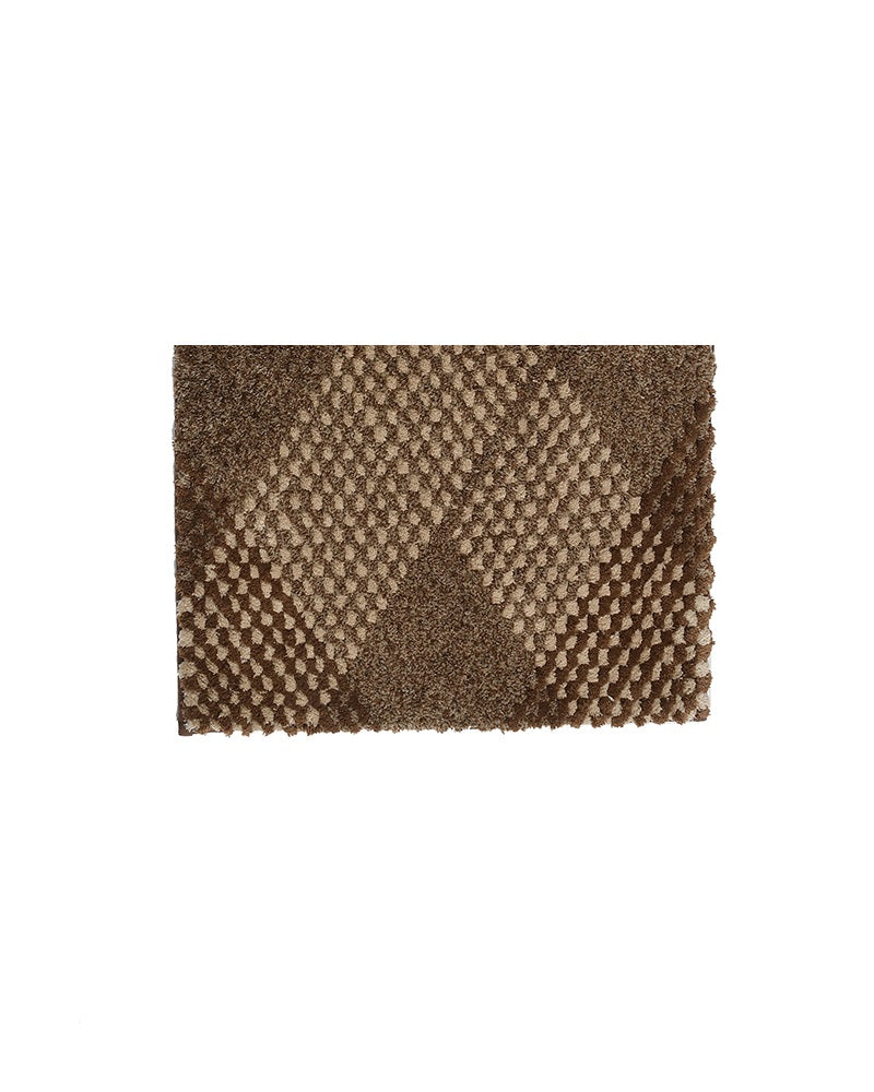 Waffle Microfiber Brown Anti Skid Bathmat - Pano