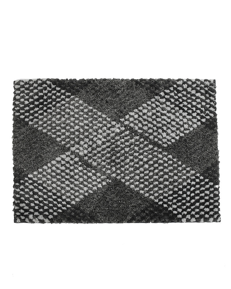 Waffle Microfiber Grey Anti Skid Bathmat - Pano