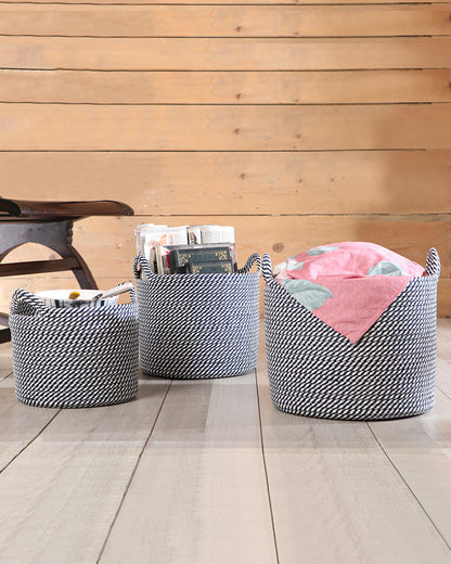 Utility Crest Polypropylene Textured Basket Pano