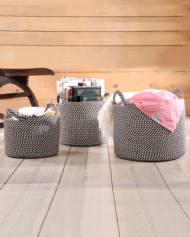 Utility Crest Polypropylene Textured Basket Pano