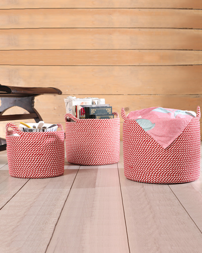 Utility Crest Polypropylene Textured Basket Pano