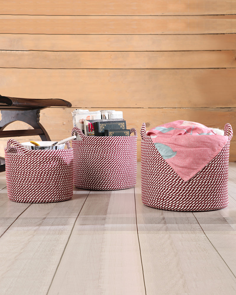 Utility Crest Polypropylene Textured Basket Pano