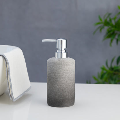 Exclusive Polyresin Soap Dispenser for Handwash for Bathroom Black &amp; Grey 1219 - Pano