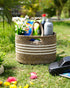 Elora Mutli Purpose Beige Tote Hand Basket - Pano Pano