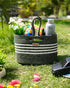 Elora Multi Purpose Green Tote Hand Basket - Pano Pano