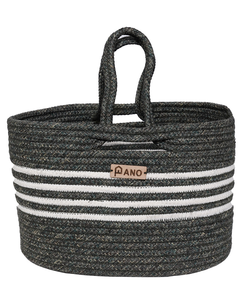 Elora Multi Purpose Green Tote Hand Basket - Pano Pano