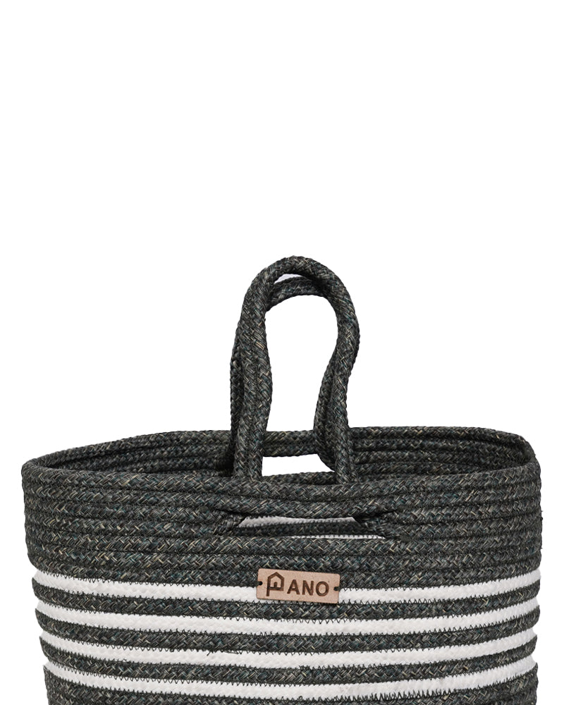 Elora Multi Purpose Green Tote Hand Basket - Pano Pano