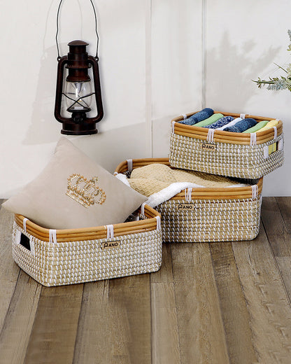 Essence Sea Grass Storage Basket Pano