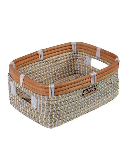 Essence Sea Grass Storage Basket Pano