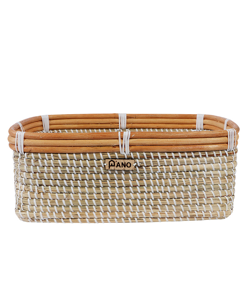 Essence Sea Grass Storage Basket Pano