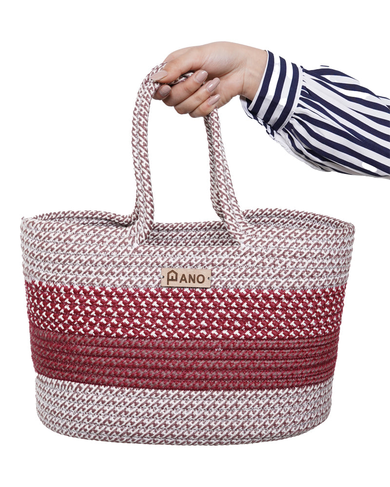 Fioris Multi Purpose Burgundy Tote Hand Basket