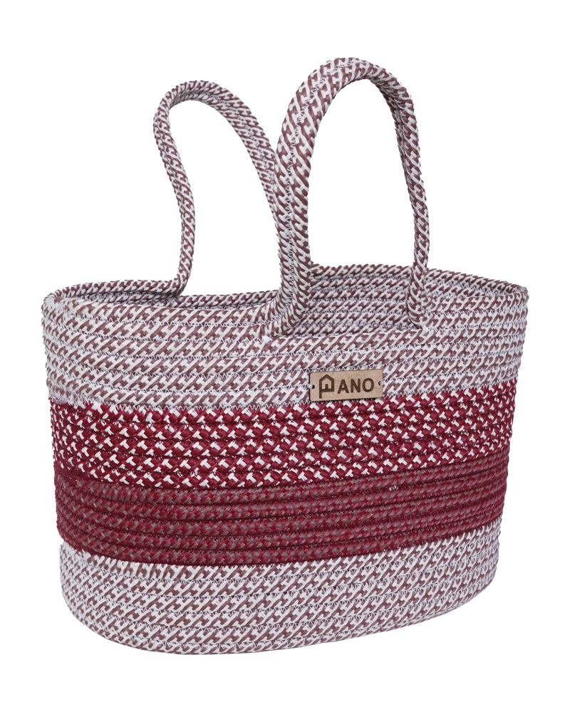 Fioris Multi Purpose Burgundy Tote Hand Basket