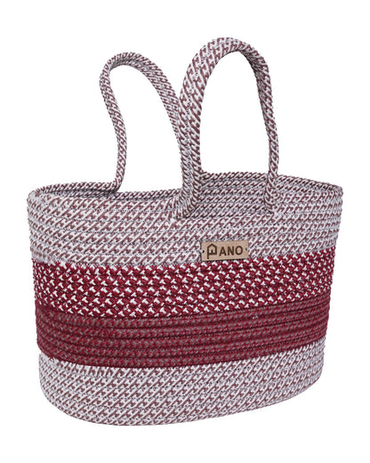 Fioris Multi Purpose Burgundy Tote Hand Basket