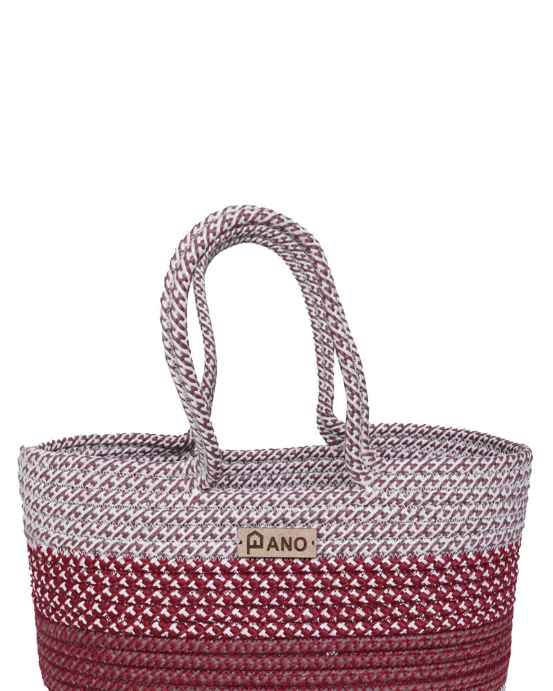 Fioris Multi Purpose Burgundy Tote Hand Basket - Pano Pano