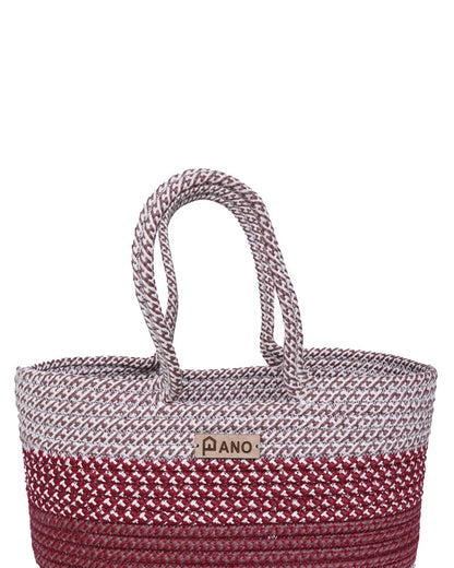 Fioris Multi Purpose Burgundy Tote Hand Basket - Pano Pano