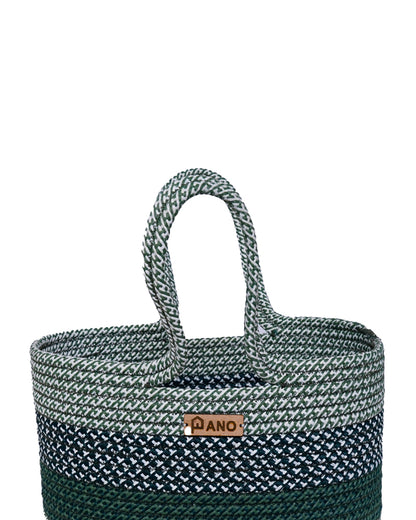 Fioris Multi Purpose Green Tote Hand Basket