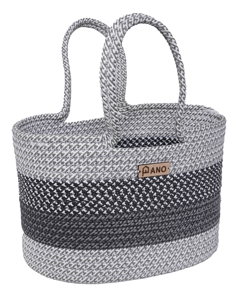 Fioris Multi Purpose Grey Tote Hand Basket