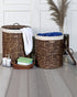 GOA Water Hyacinth Medium Basket with Lid - Pano Pano